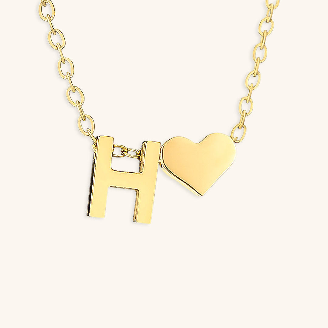 Collier En Or Avec Lettre Initiale Ria