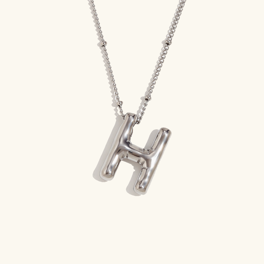 Collier Initial en Or Ballon