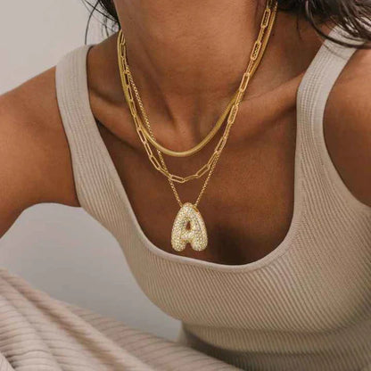 Bulle | Collier Initial En Diamant
