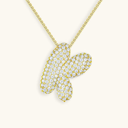 Collier en Diamant Initial Bulle