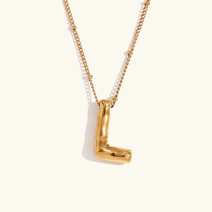 Collier Initial en Or Ballon