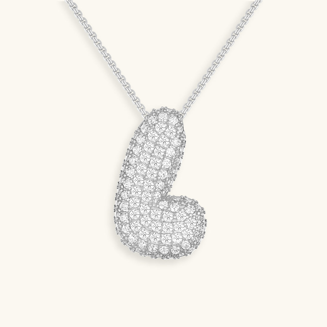 Collier en Diamant Initial Bulle