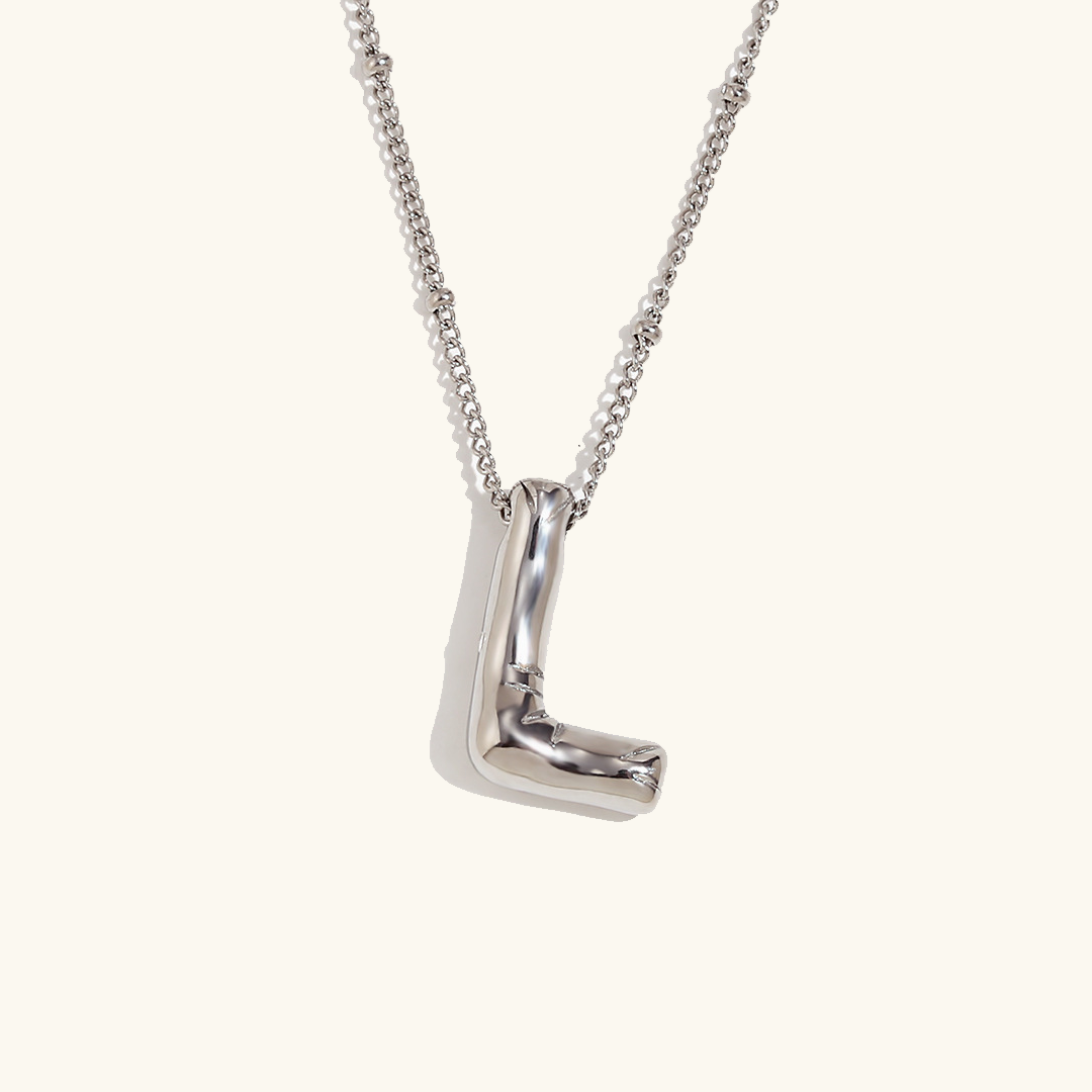Collier Initial en Or Ballon
