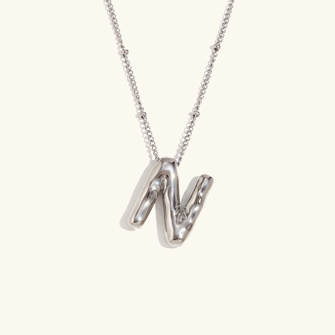 Collier Initial en Or Ballon