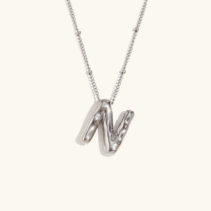 Collier Initial en Or Ballon