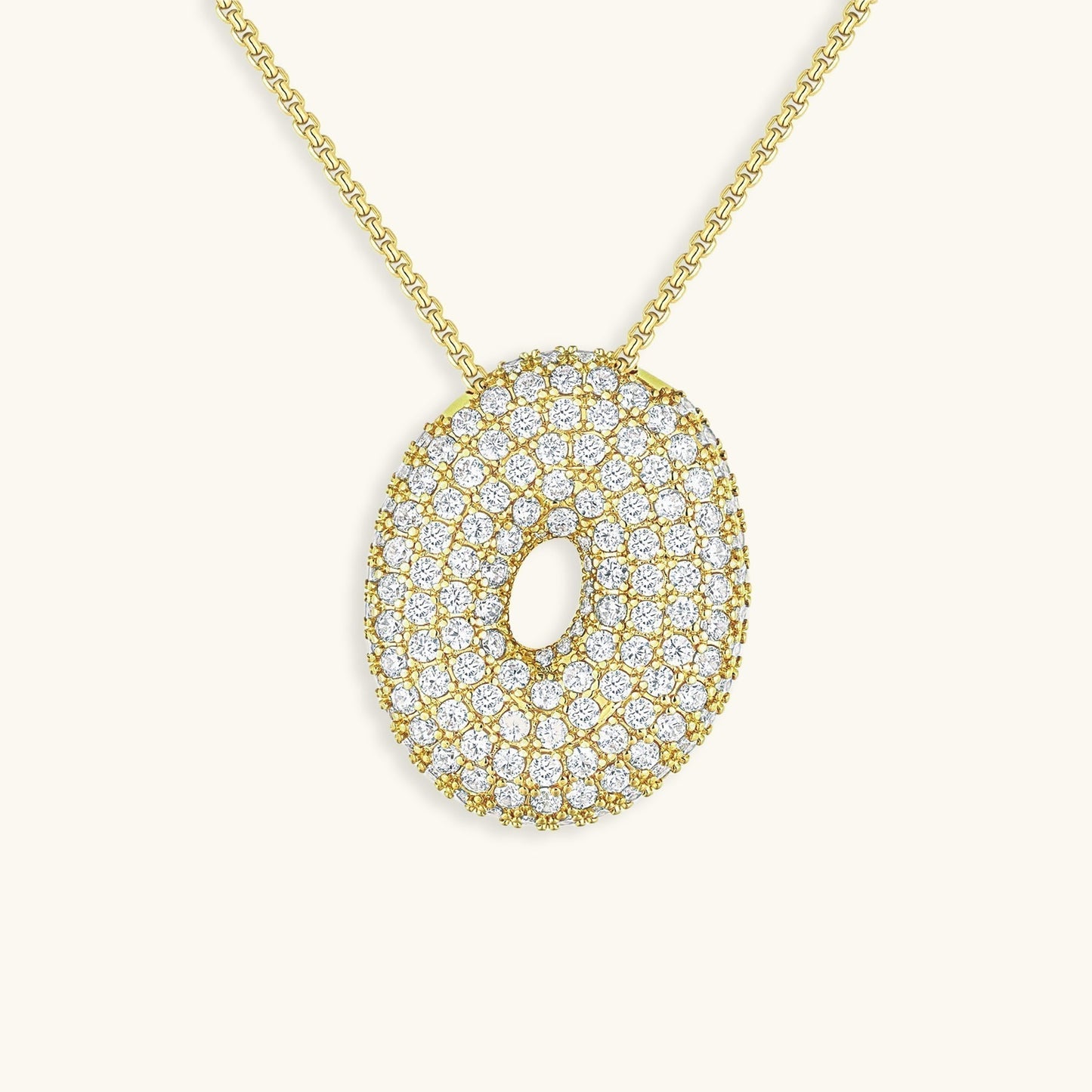 Collier en Diamant Initial Bulle