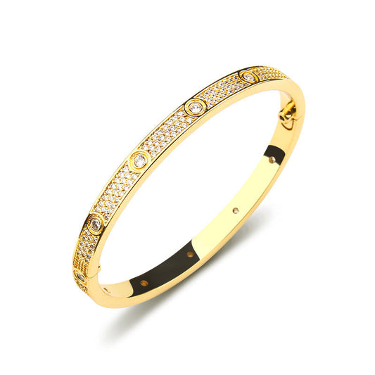 Éternité | Bracelet – Or avec zircones