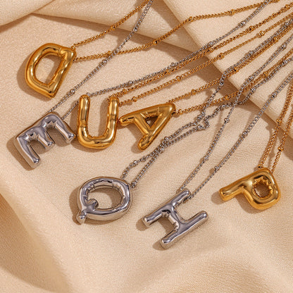 Collier Initial en Or Ballon