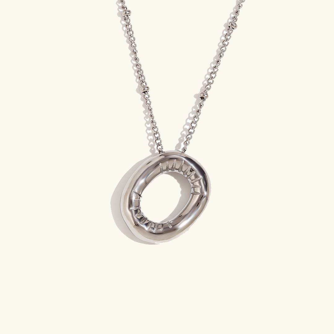 Collier Initial en Or Ballon