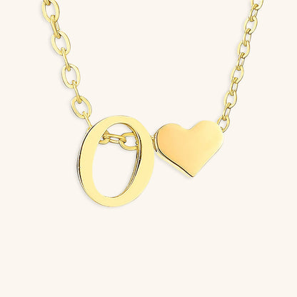 Collier En Or Avec Lettre Initiale Ria