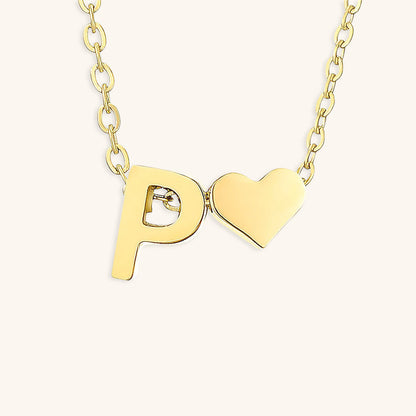 Collier En Or Avec Lettre Initiale Ria