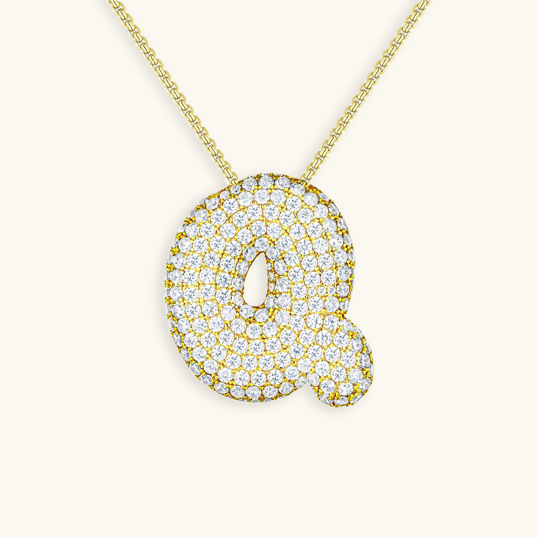 Collier en Diamant Initial Bulle