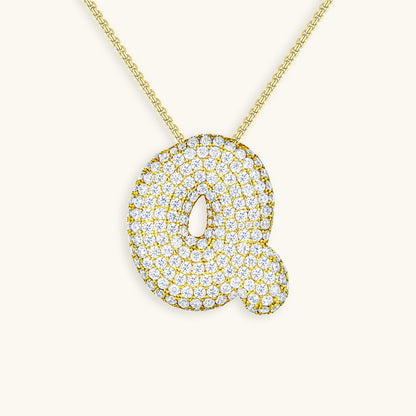Collier en Diamant Initial Bulle