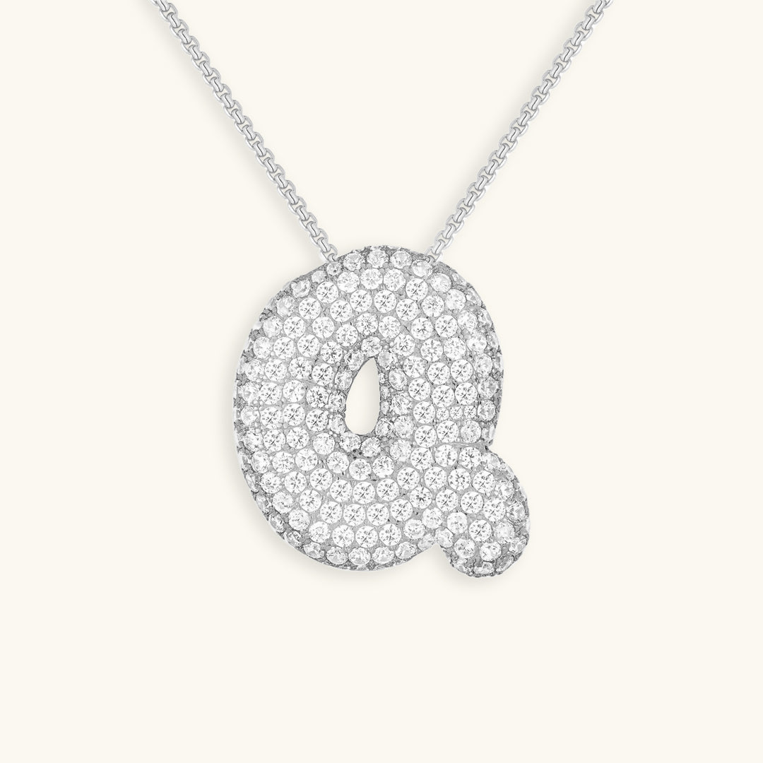 Collier en Diamant Initial Bulle