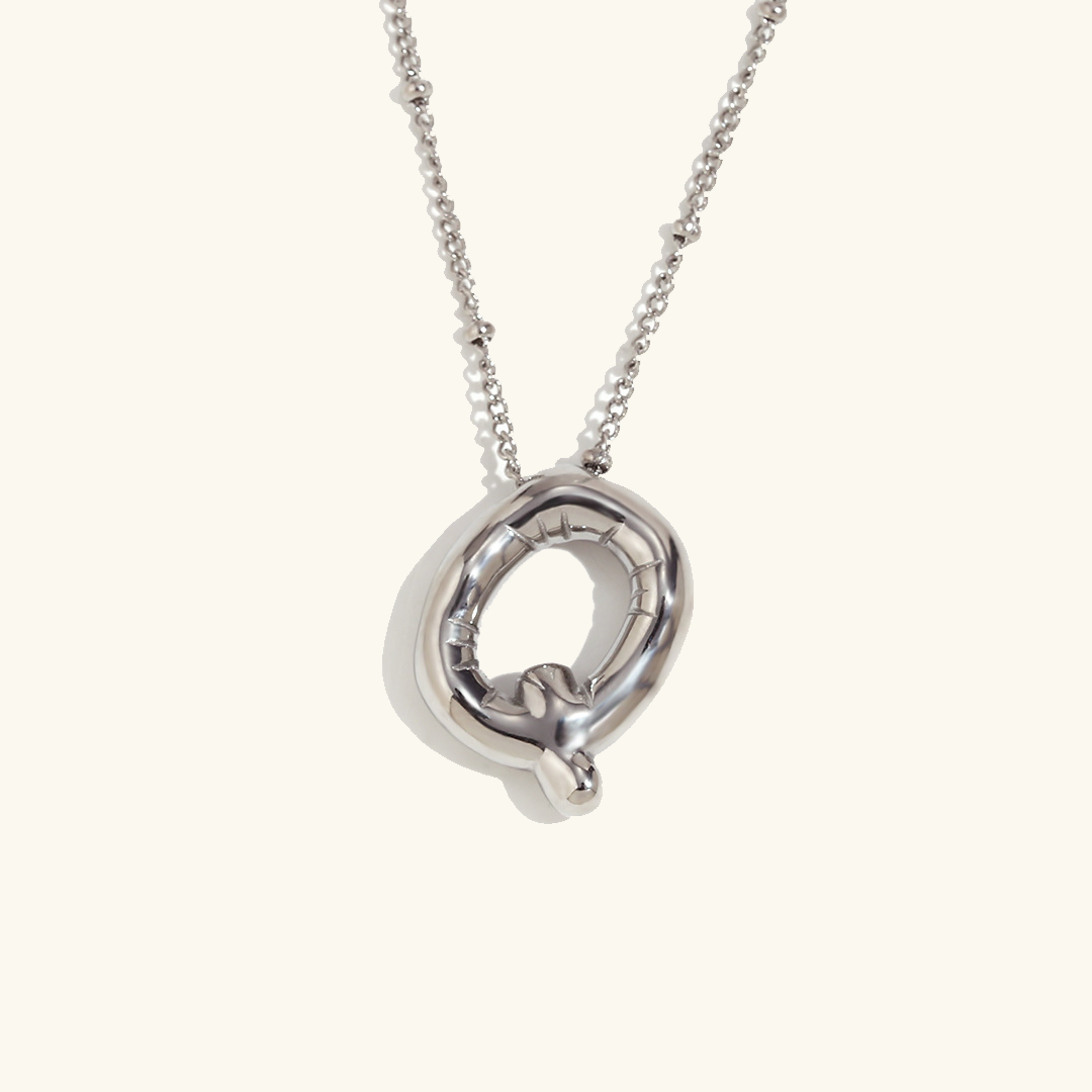 Collier Initial en Or Ballon