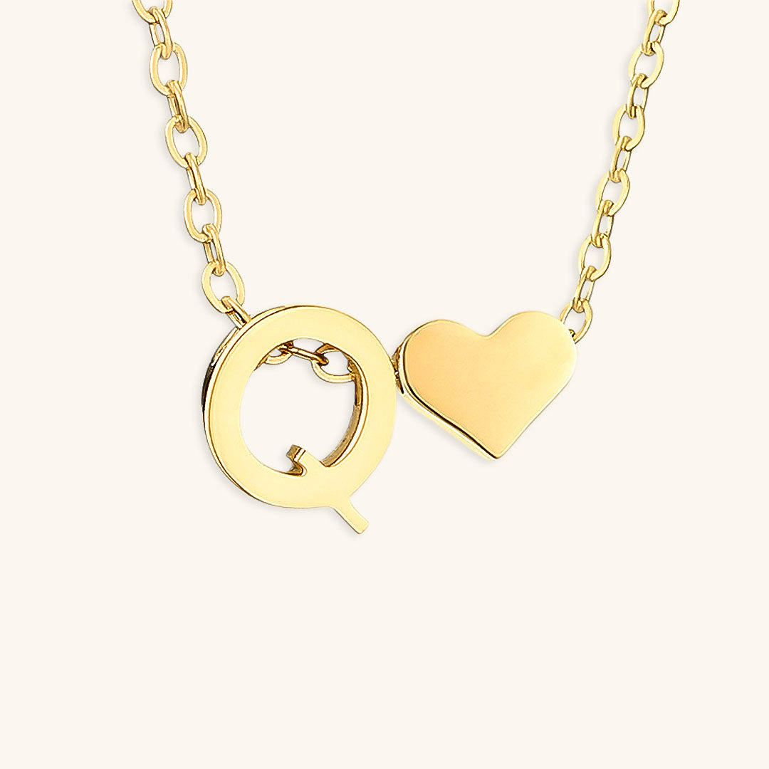 Collier En Or Avec Lettre Initiale Ria