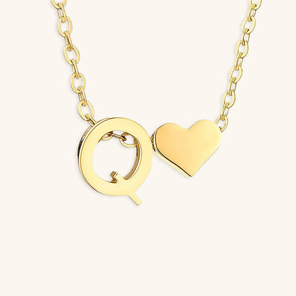 Collier En Or Avec Lettre Initiale Ria