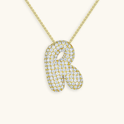 Collier en Diamant Initial Bulle