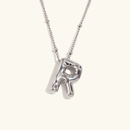Collier Initial en Or Ballon