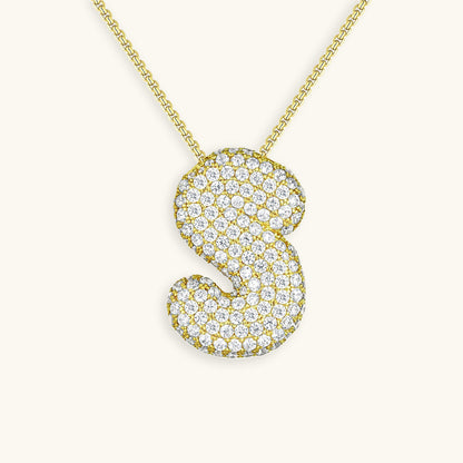 Collier en Diamant Initial Bulle