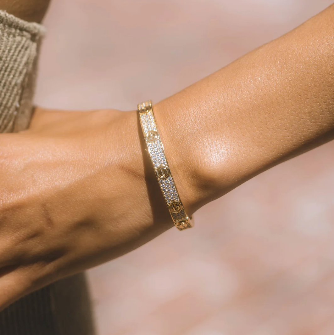Éternité | Bracelet – Or avec zircones