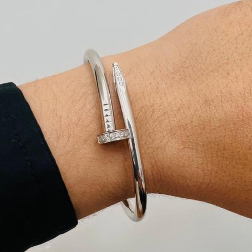 Bracciale en Argent Eleonora Silver Lyster avec Diamants