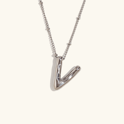 Collier Initial en Or Ballon