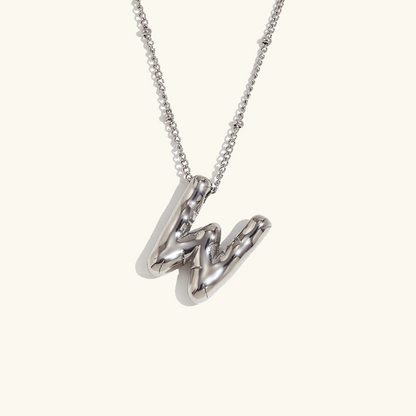 Collier Initial en Or Ballon