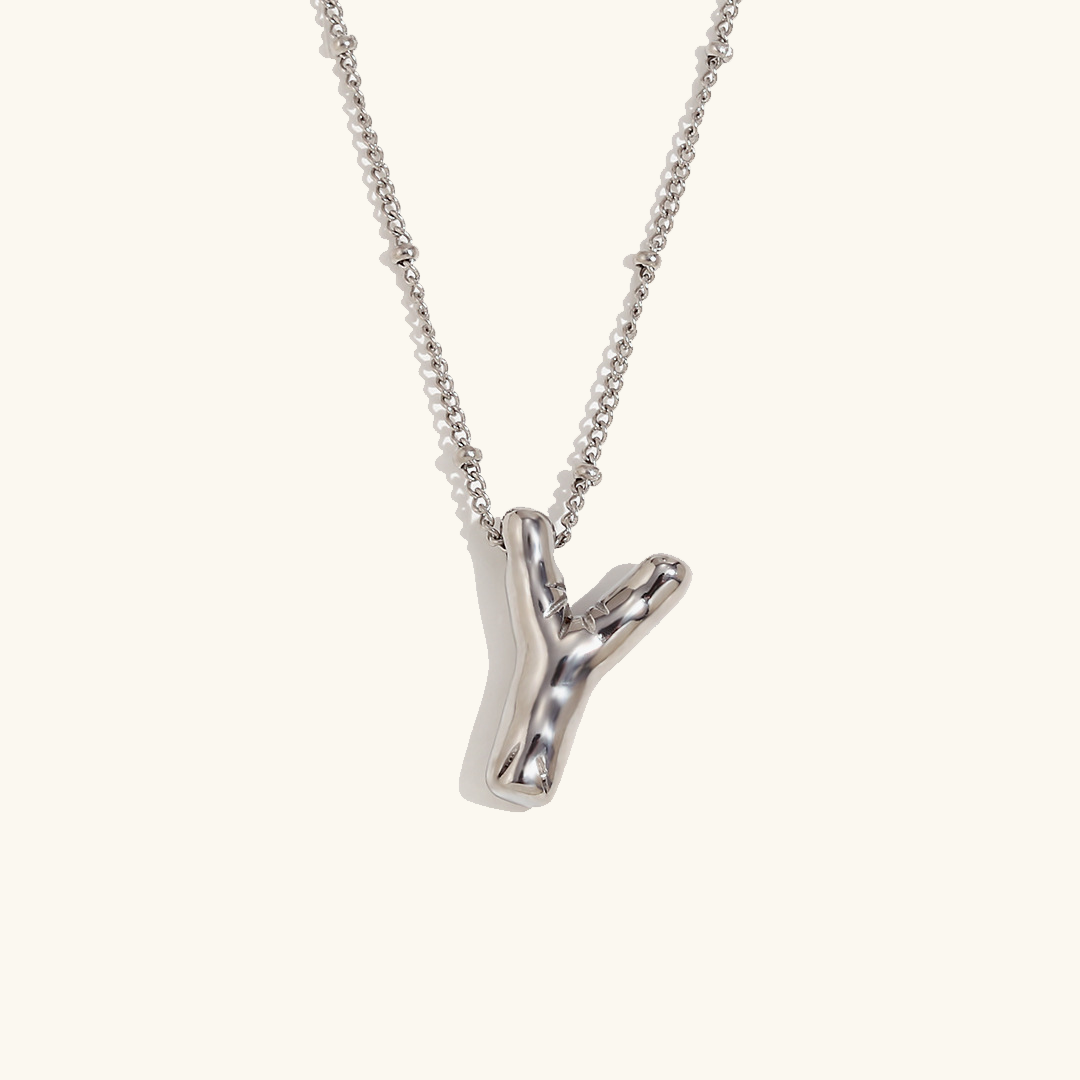 Collier Initial en Or Ballon