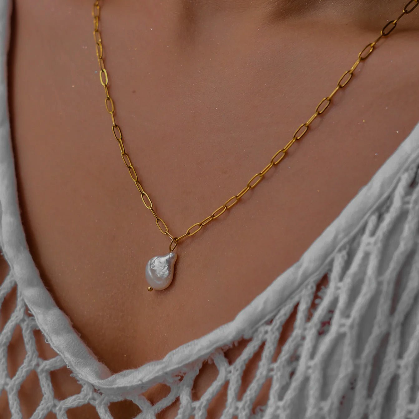 Collier en Perles d'Eau Douce Angelica
