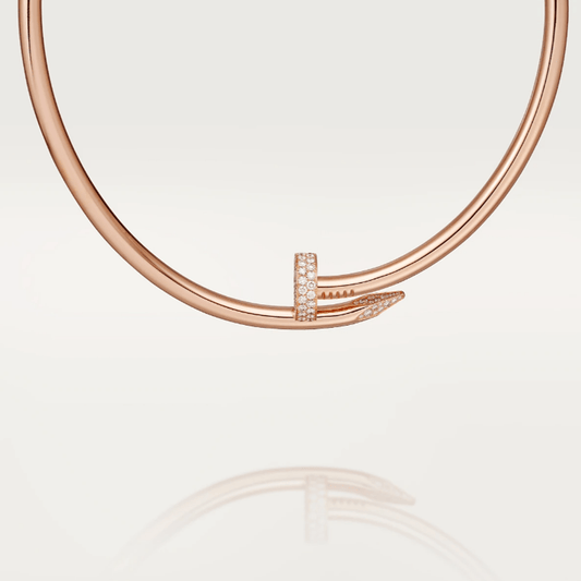 Collier Ash Emilia - Or Rose Avec Diamants