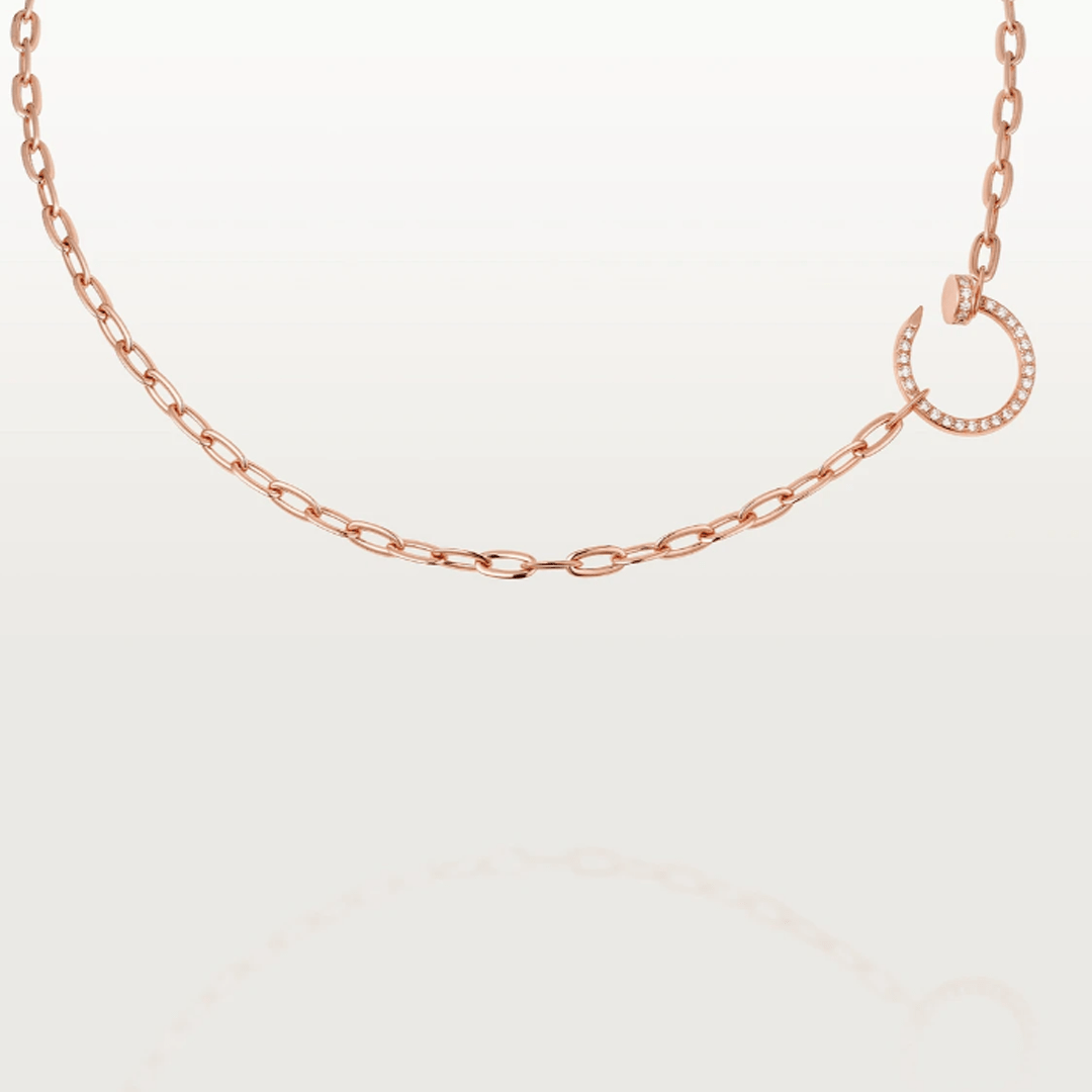 ASH MADELINE - Collier en or rose et diamants