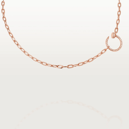 ASH MADELINE - Collier en or rose et diamants