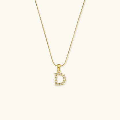 Collier En Perles Avec Lettre Initiale Augustine