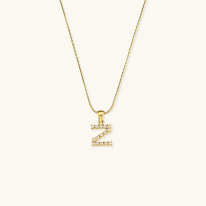 Collier En Perles Avec Lettre Initiale Augustine
