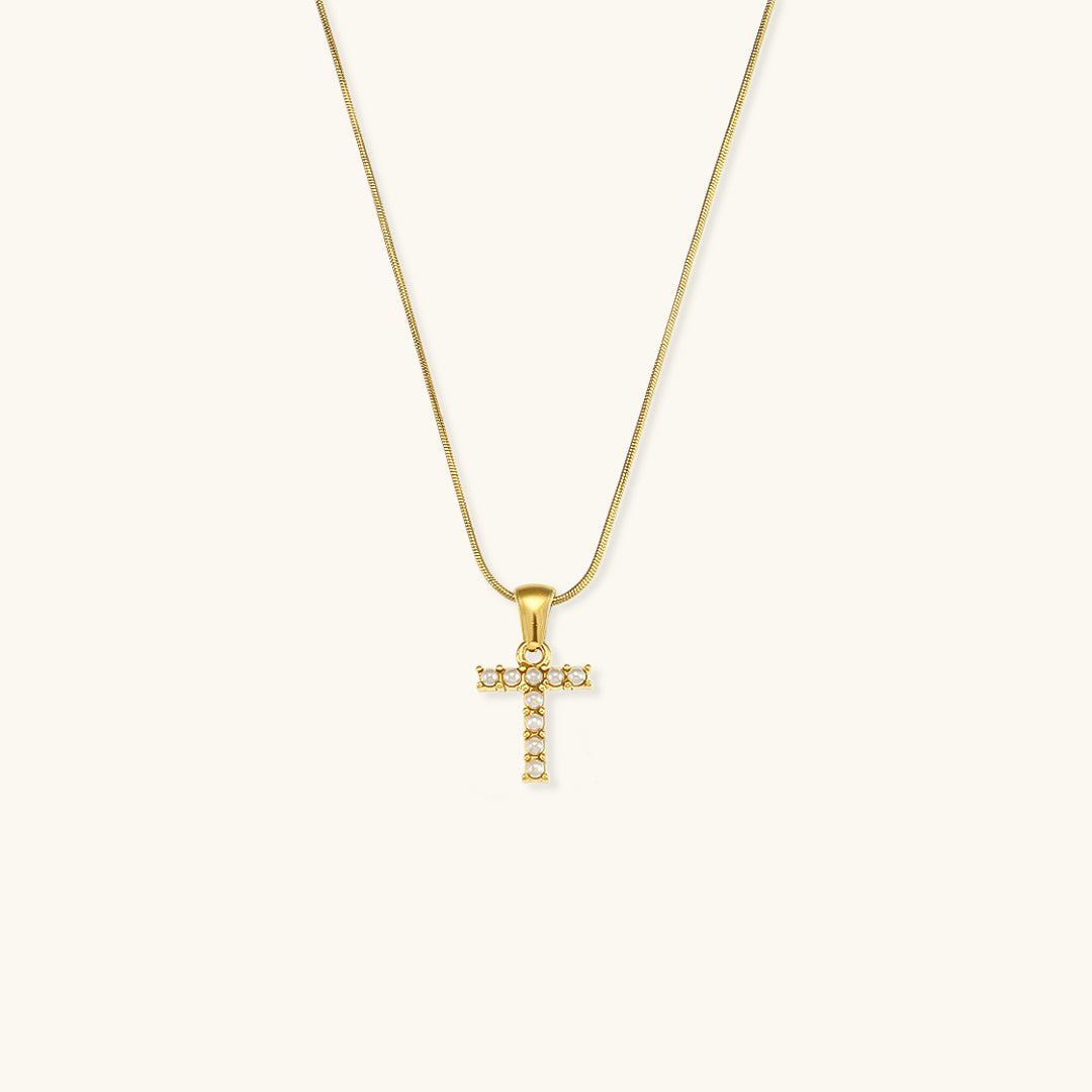 Collier En Perles Avec Lettre Initiale Augustine