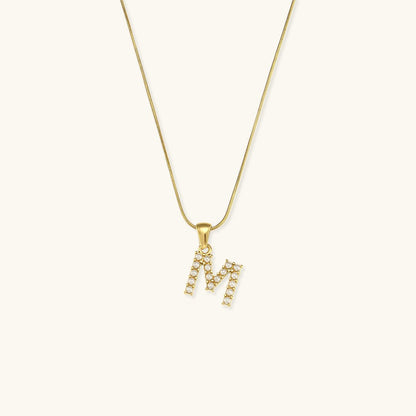 Collier En Perles Avec Lettre Initiale Augustine