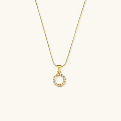 Collier En Perles Avec Lettre Initiale Augustine