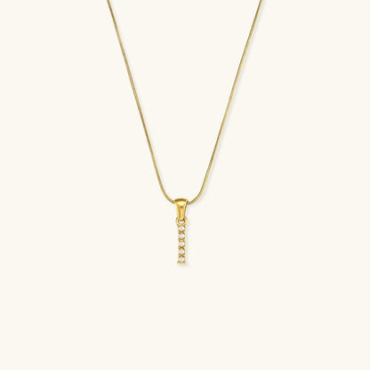 Collier En Perles Avec Lettre Initiale Augustine
