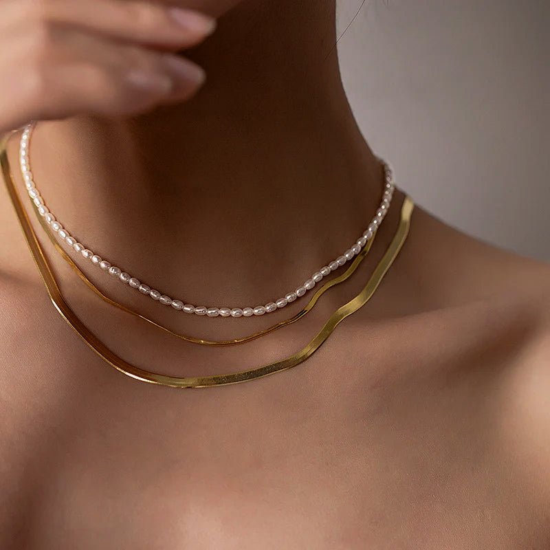 Collier Avaria en Perles d'Eau Douce