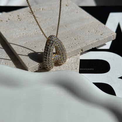 Collier en Diamant Initial Bulle