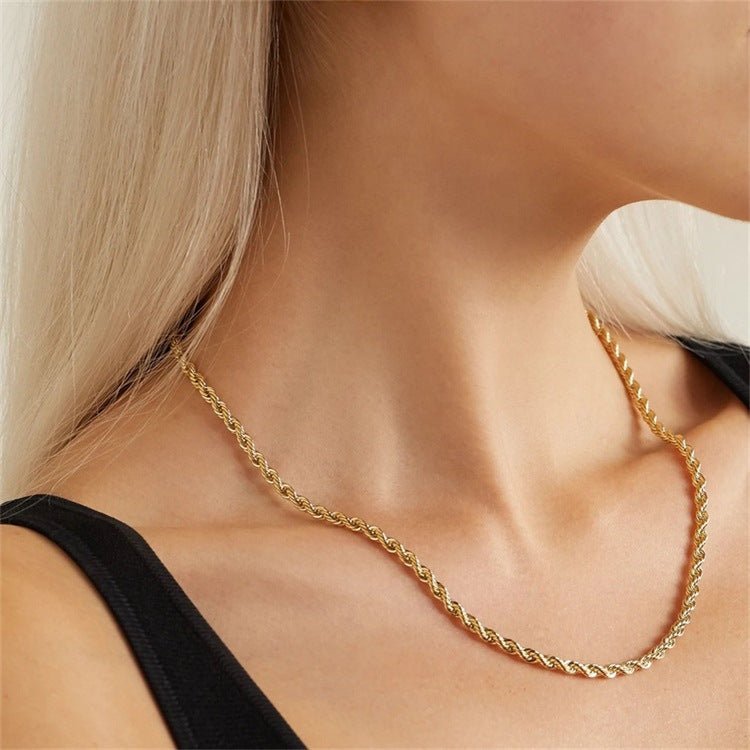 Collier en Chaîne Ropes Bianca en Or