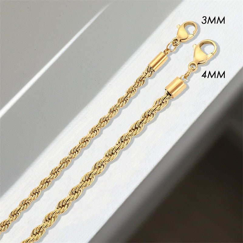Collier en Chaîne Ropes Bianca en Or