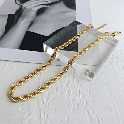 Collier en Chaîne Ropes Bianca en Or