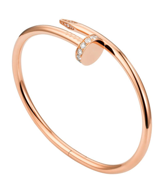 Bracelet Clou Élégance Deluxe en Or Rose