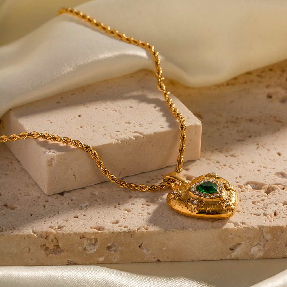 Collier en Cœur en Or Caelus
