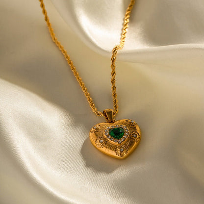 Collier en Cœur en Or Caelus