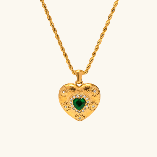 Collier en Cœur en Or Caelus