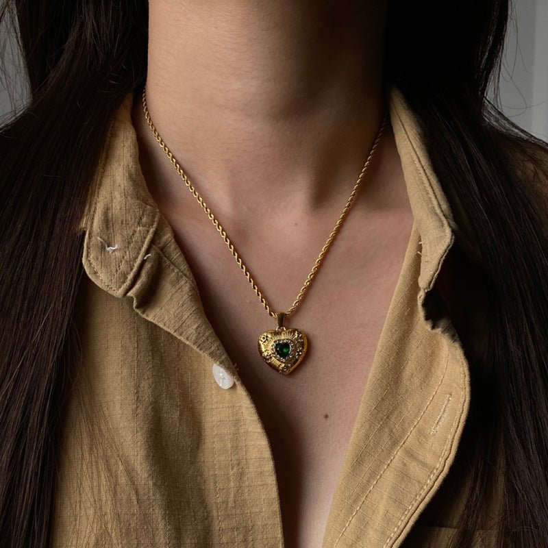 Collier en Cœur en Or Caelus