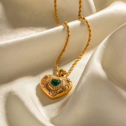 Collier en Cœur en Or Caelus